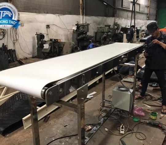 Băng tải Pvc trắng